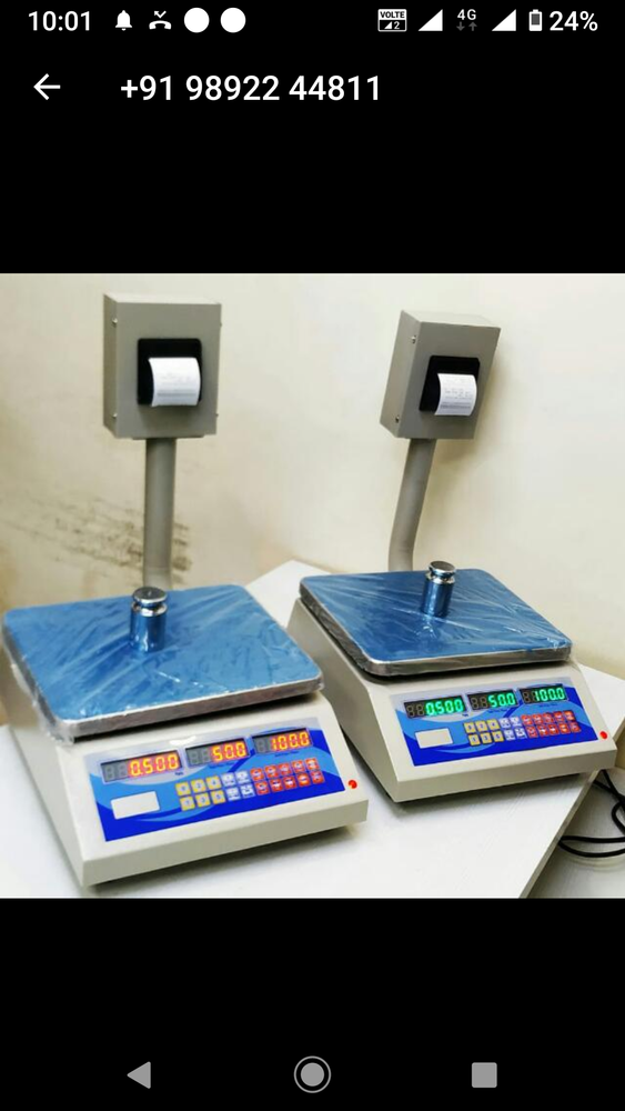 SHREE Metal Powder Coated Printer Scale, Model Name/Number: SHT-35, Accuracy: 5gm