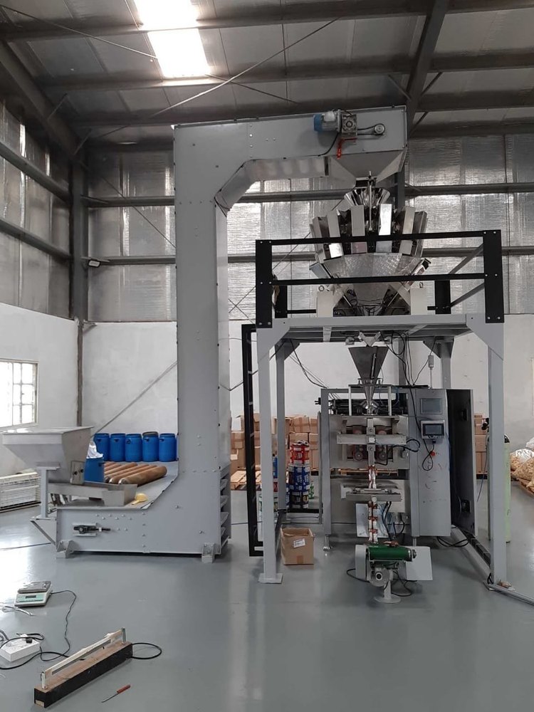 AD industries Contact Parts Are SS Multihead Weigher Packing Machine, For Free Flow Items