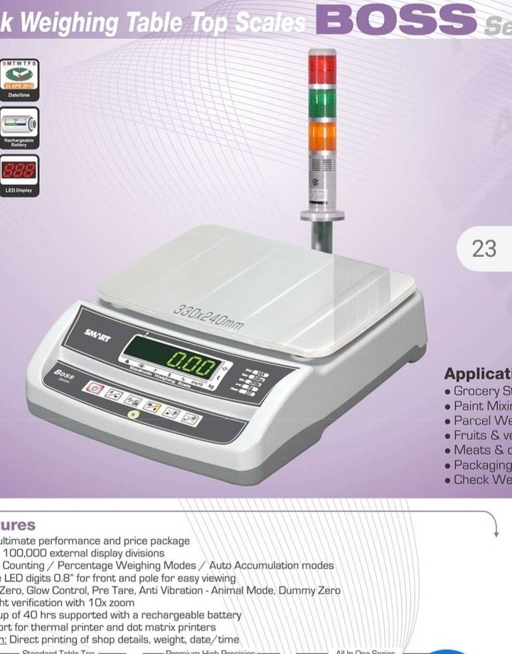 Smart Abs Plastic Check Weighing Scales, Model Name/number: Boss, Accuracy: 2/5gm