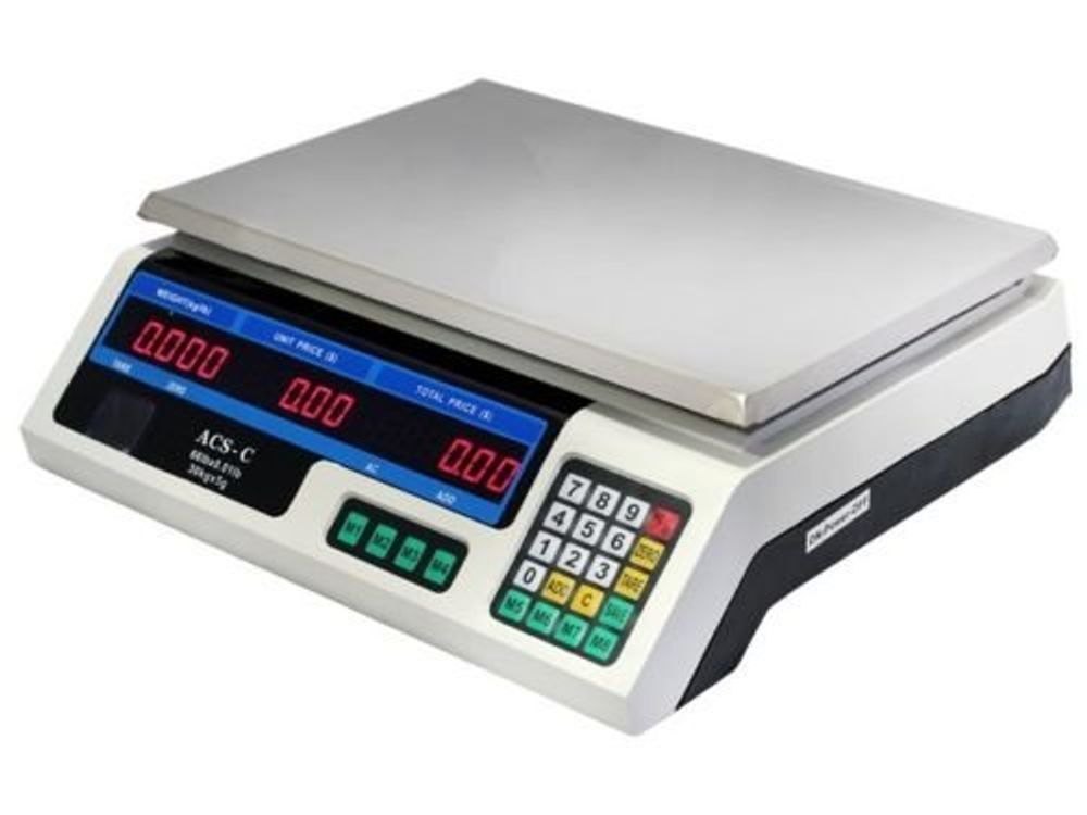 Surface Mounted AMS LCD Display Weight Scale, Model Name/Number: Acs 30, Accuracy: 2 G
