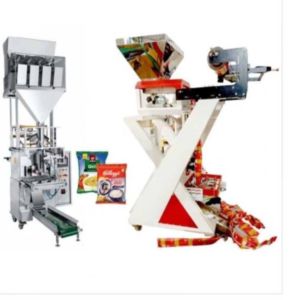 Stainless Steel Body Linear Weigher Packing Machine, For Potato Chips Packaging, 1 HP