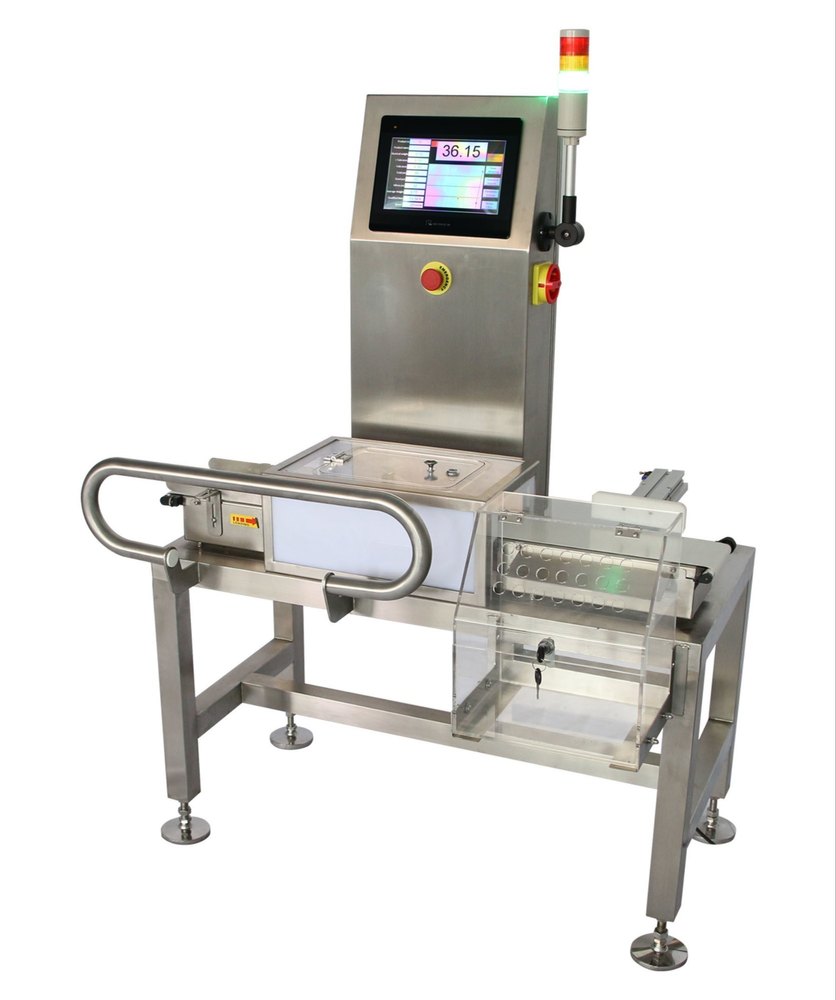 SS Floor Online Check Weigher Machine, For Industrial