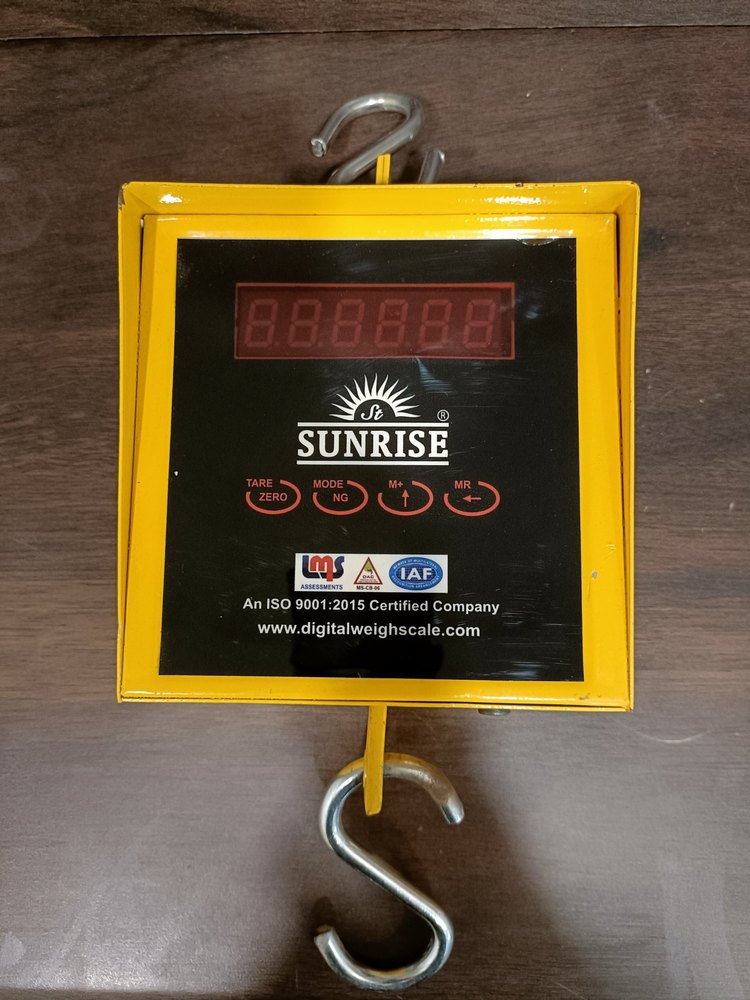 Sunrise Mild Steel 50kg Hanging Scale, For Industrial, Model Name/Number: HS-50