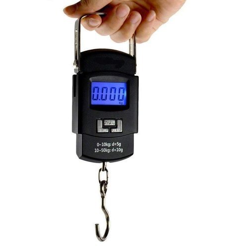 Imported Portable Digital Luggage Weighing Scale, 50 Kg Weighing Scale with Big Size Metal Hook