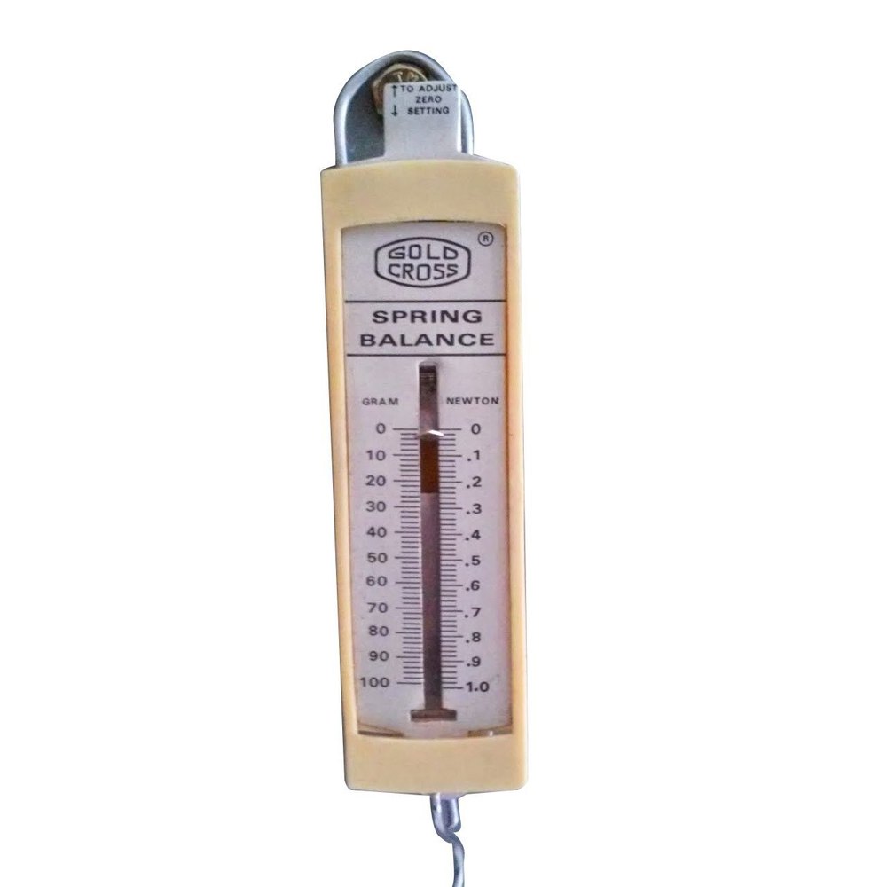 Gold Cross Stainless Steel Plastic Spring Balance, For Fruit Stalls, Capacity Tons: 1 Ton