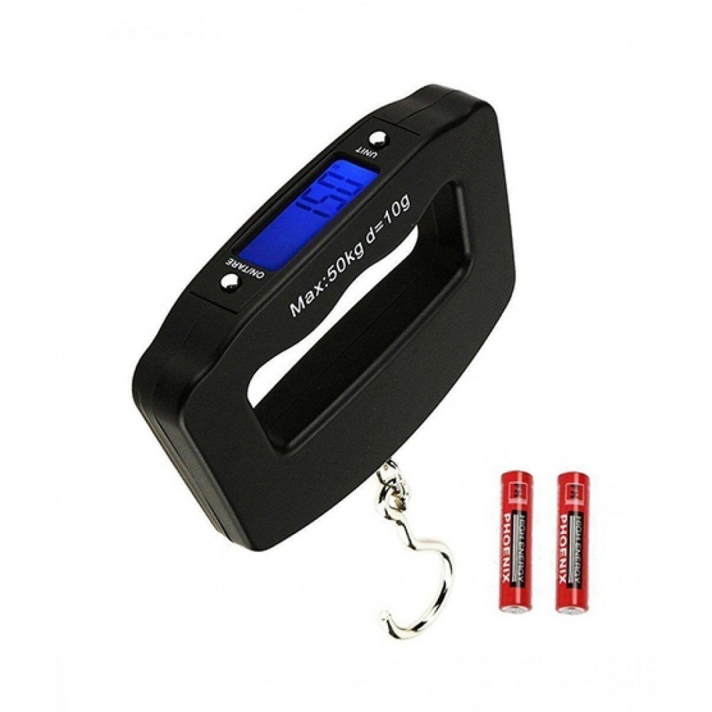 Shopmania 548 Black Digital Portable Luggage Scale with LCD Backlight (50 kg)