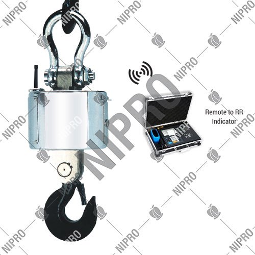 Nipro Stainless Steel Wireless Crane Scale, For Industrial, Max Load Capacity: 30 Ton