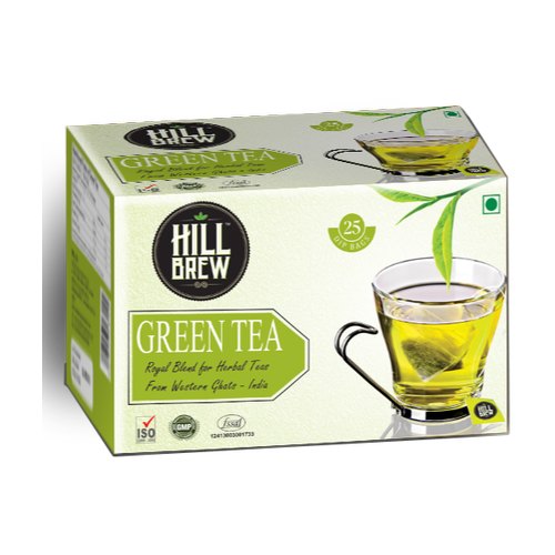 Hill Brew Green Herbal Tea, Packaging Type: Box, 25 Dip Bag
