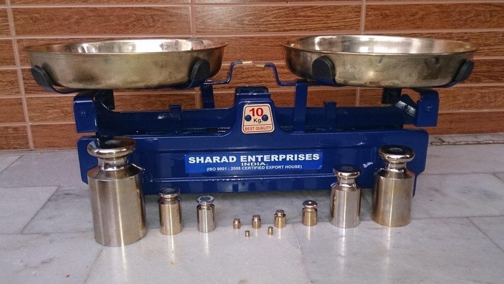 SHARAD ENTERPRISES Weighing Scale With Steel Dish & Steel Oblong