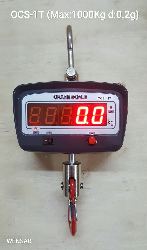 WENSAR Stainless Steel Hanging Scale (60 Kg To 1 Ton), Model Name/Number: Ocs, Size: Standard