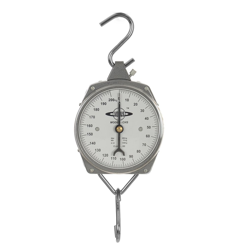 Iron Internal Venus circular Hanging Weighing Scale, Capacity Tons: 200kg, Size: 8 Inch (dial)