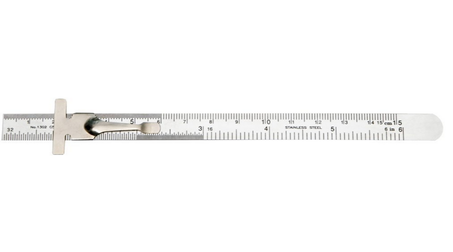 Kristeel Stainless Steel Pocket Clip Ruler, Model Name/Number: 150mm/06