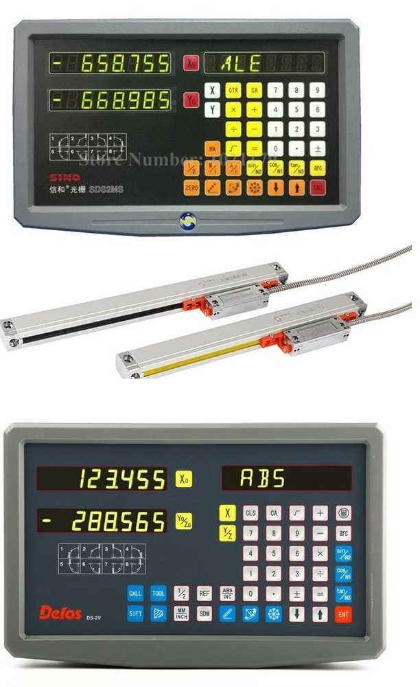 Plastic Sino Delos 2 Axis Dro Display Unit, For Measurement, Capacity: 0.001 Mm Resolution