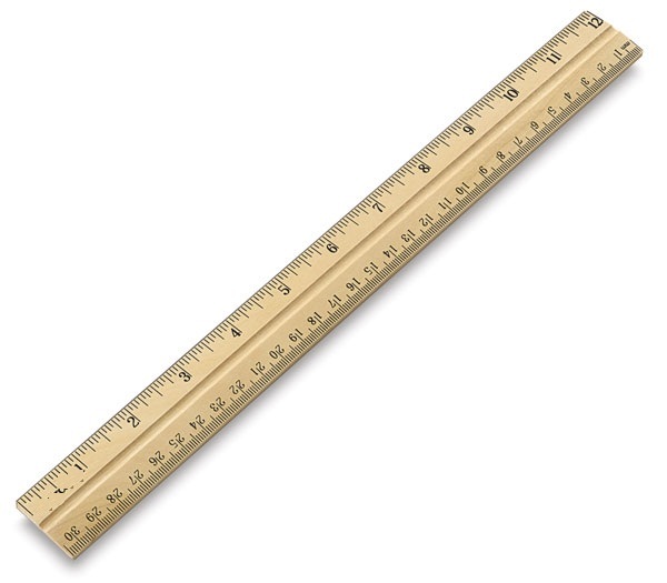 Half Meter Wooden Scale