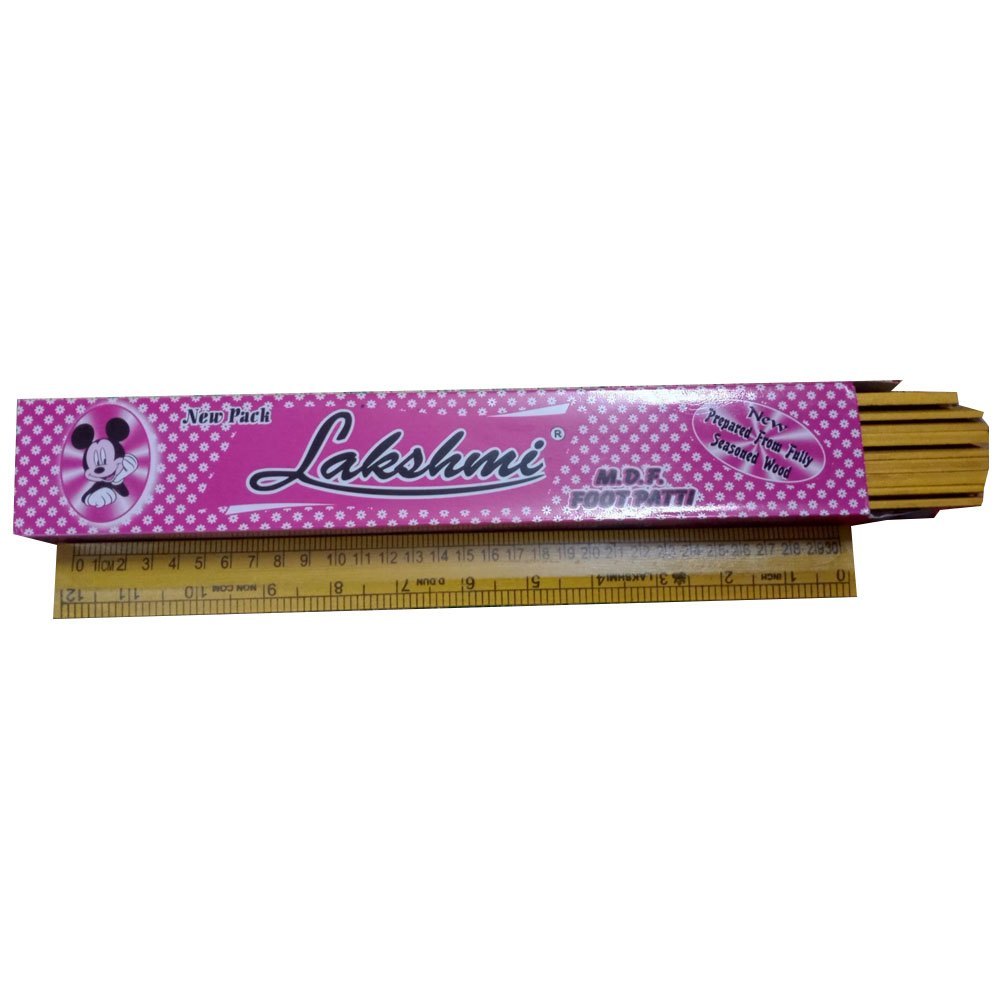Lakshmi Wooden Scale, For Measurement, Size: 1 Feet