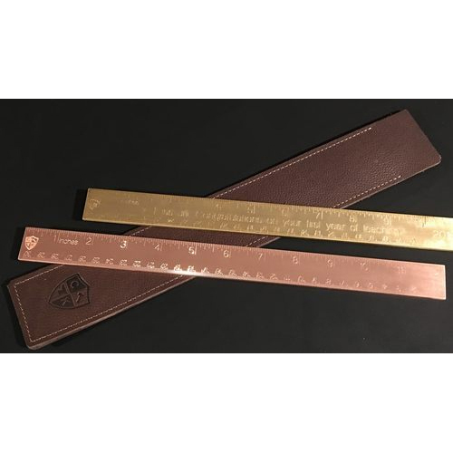 Engraved Brass Ruler