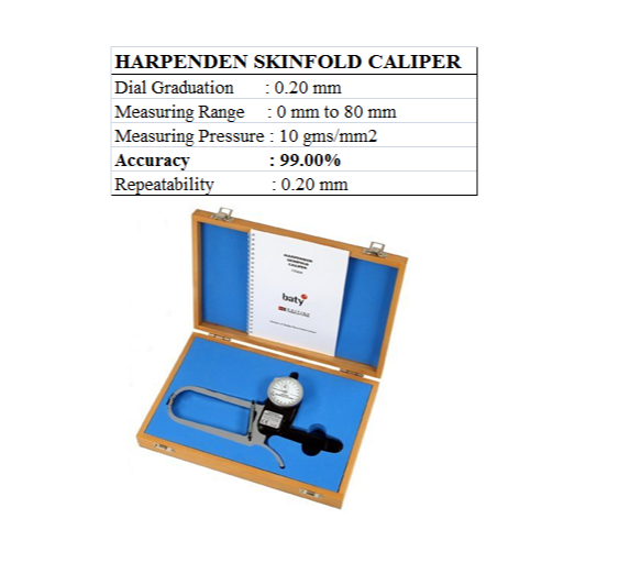 Anthropology Equipments For Human Body Measurement, Model Name/Number: Harpenden Skinfold Caliper
