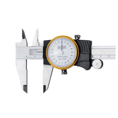 Baker Analog Dial Vernier Caliper DC Series, for Industrial