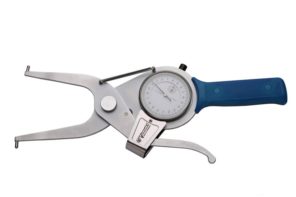 Stainless Steel 55-75 mm Yuzuki Inside Dial Caliper Groove Gauge, Shape: Round, Model: IDCG5575