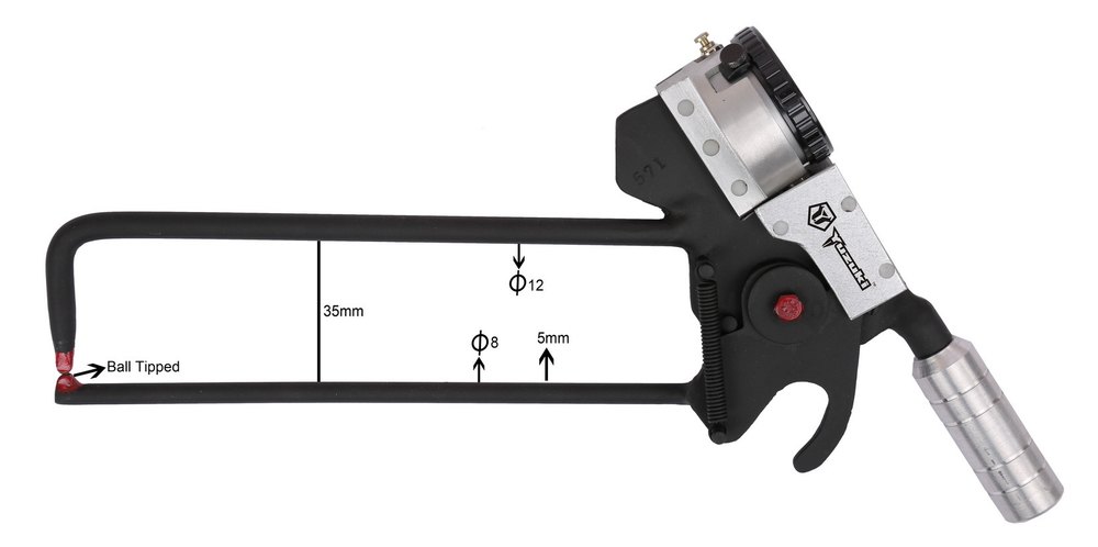 0-50 mm Stainless Steel Model 571 Yuzuki External Dial Caliper Gauge Pistol