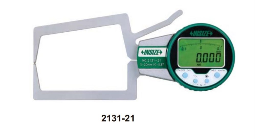 0 - 20 mm SS Digital External Caliper Gages, Size/Dimension: Refer Attached Leafelt, Model Name/Number: 2131-21