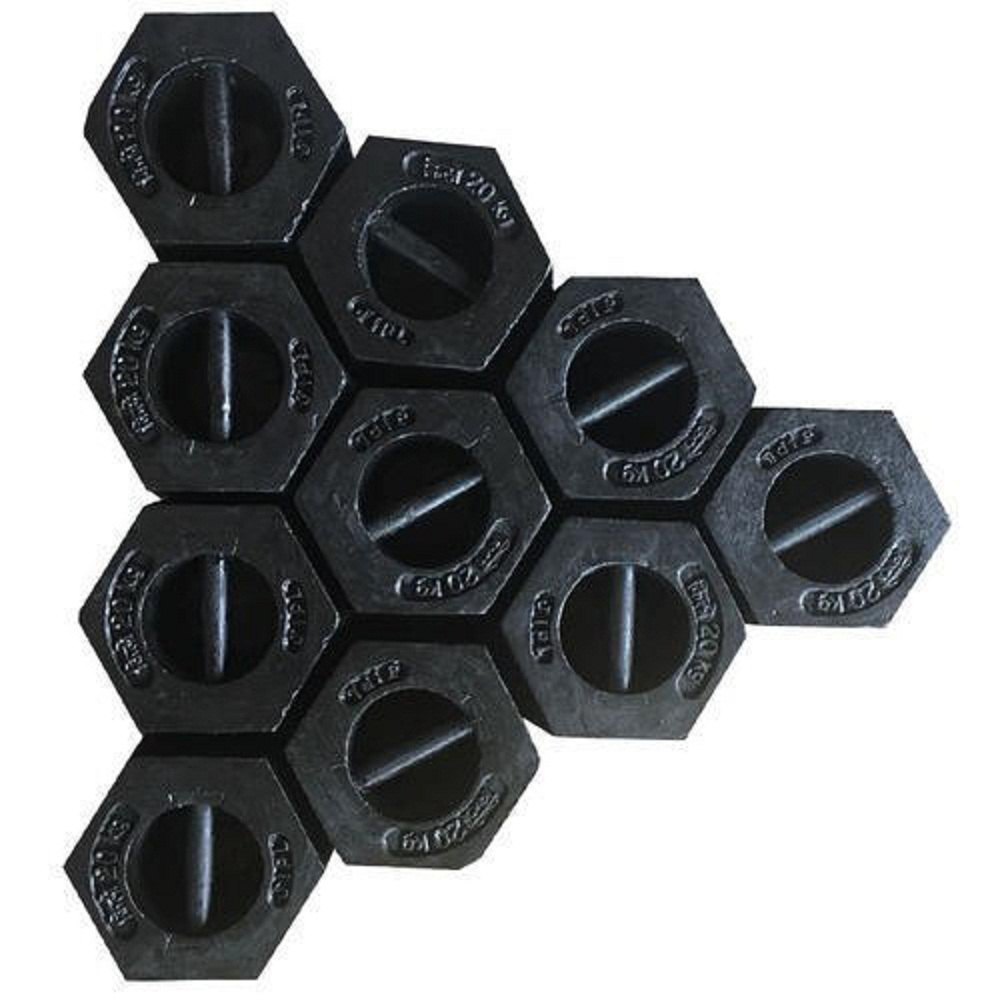 Ci Black Standard Cast Iron Weights, For Industrial, Size: 20kg