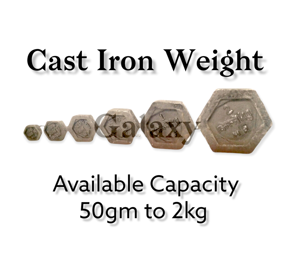 Cast Iron Measuring Weightss, Size: Hexnos