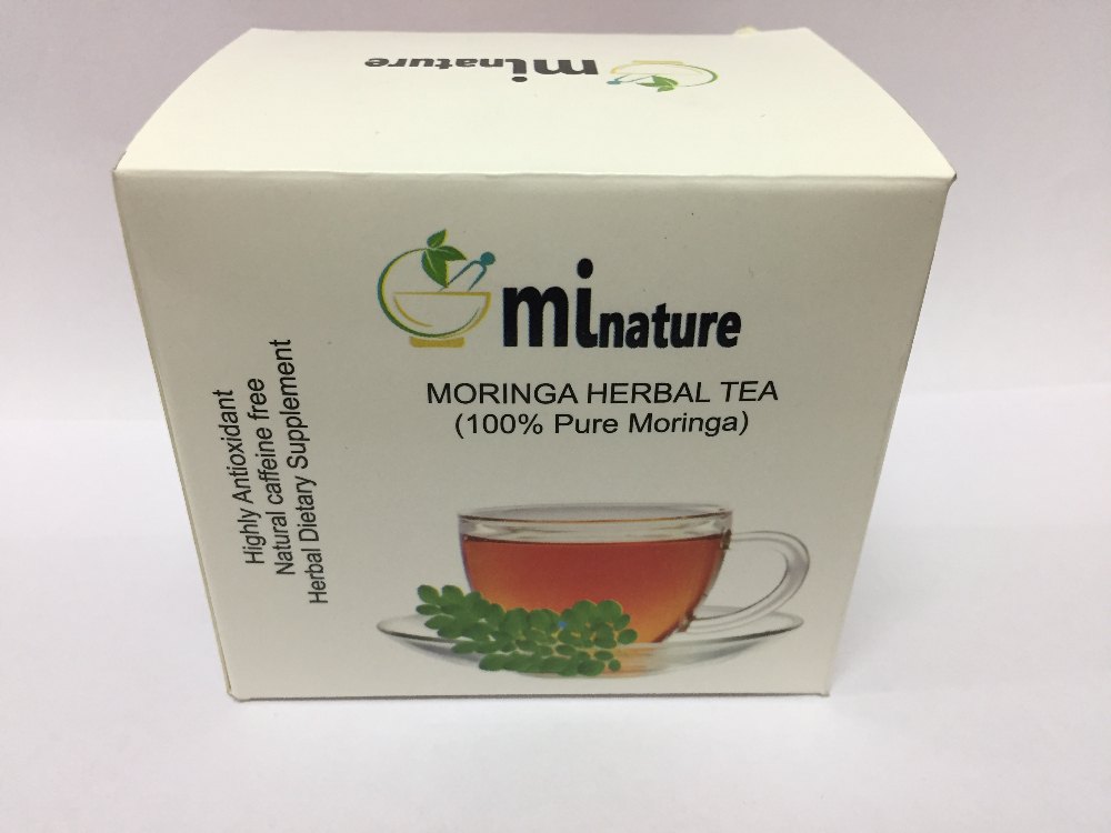 Dark Green Moringa Tea Cut Leaf