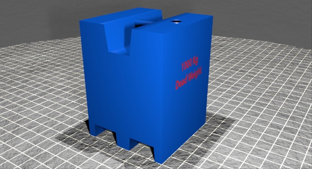 MF MS 1 Ton Weight, For Calibration