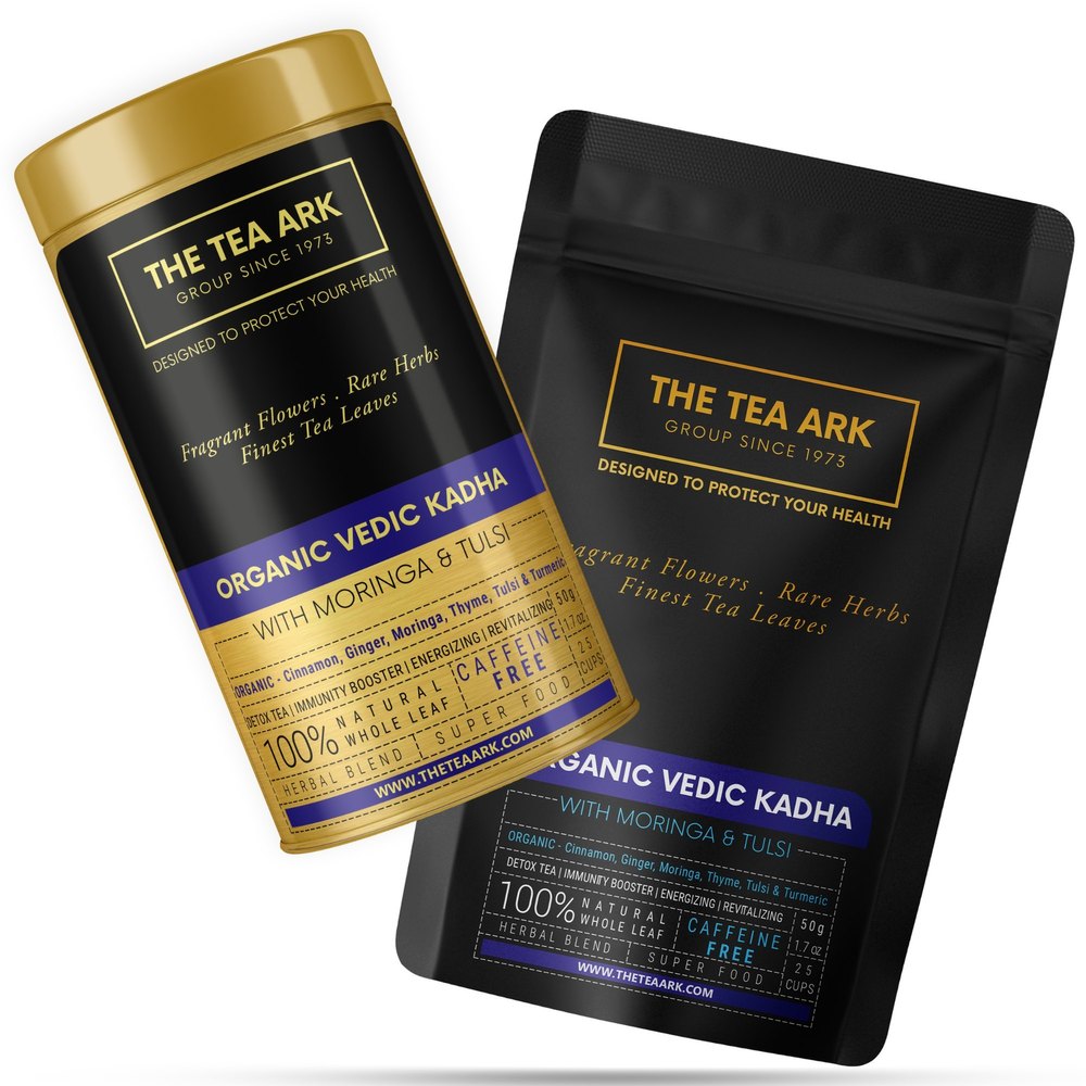 The Tea Ark Vedic Kadha Tea Pouch Pack, Organic or Immunity Boost (25 Cups) (Pouch)