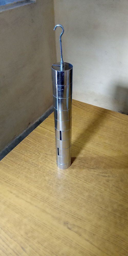 Cast Iron / Mild Steel / Brass Silver Cylindrical Test Weights, For Laboratory