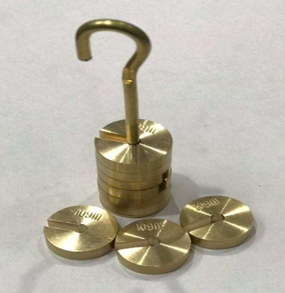 Brass Slotted Weight Set, For Laboratory