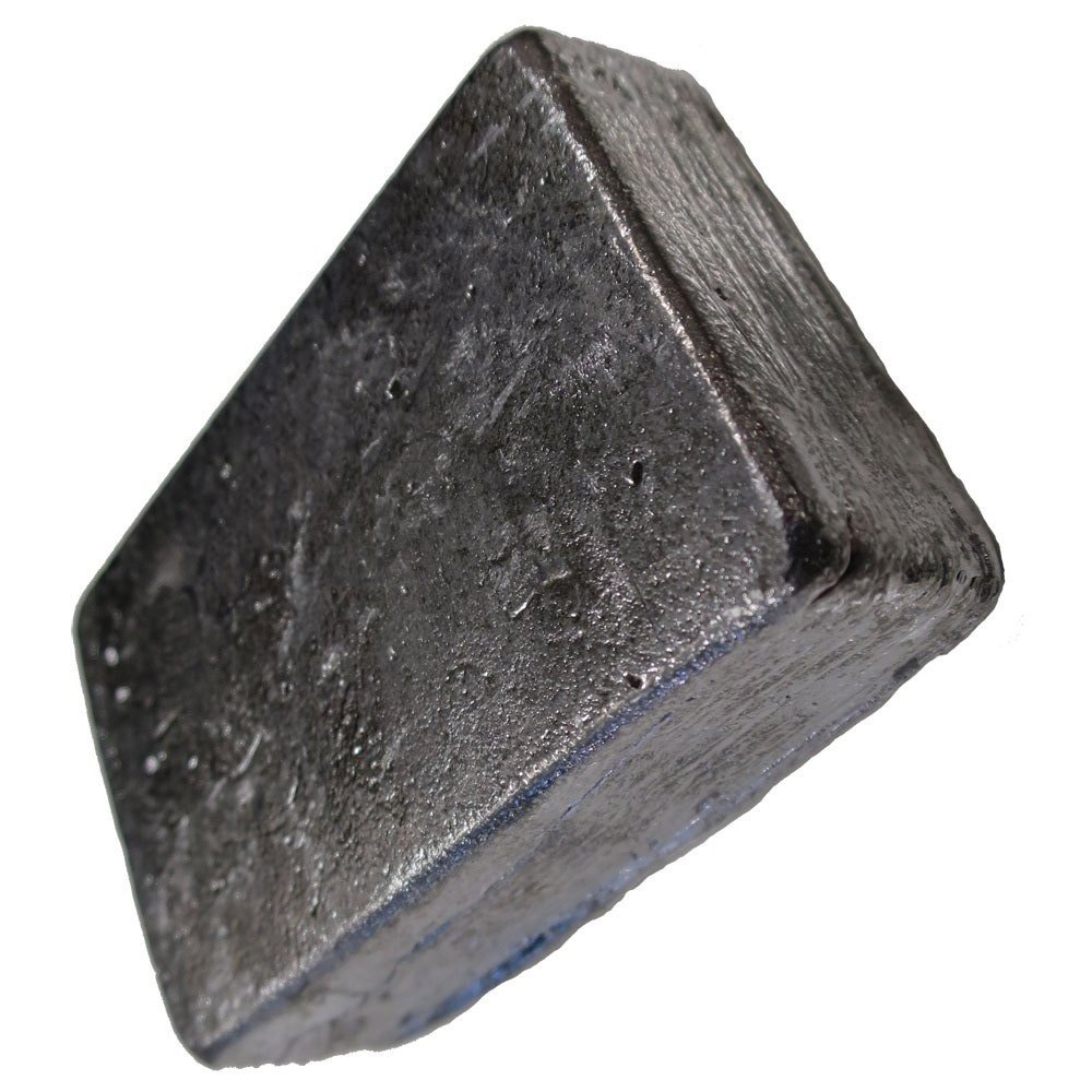 HMT Silver Rectangle Lead Weight, For Industrial, Size: 3 Inch Thickness