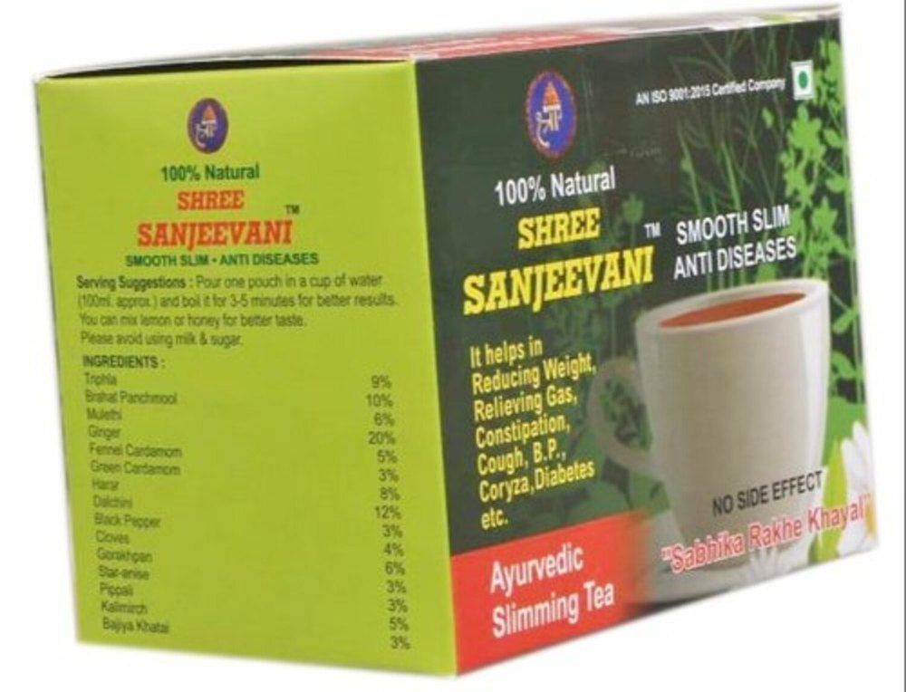 Shree Sanjeevani Ayurvedic Slimming Tea, Packaging Size: 30 Pouch, Twice Daily