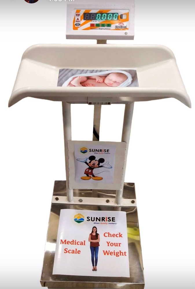 SUNRISE Baby Cum Adult Scale 200 Kg x 20 Gm, For Hospital, Manual