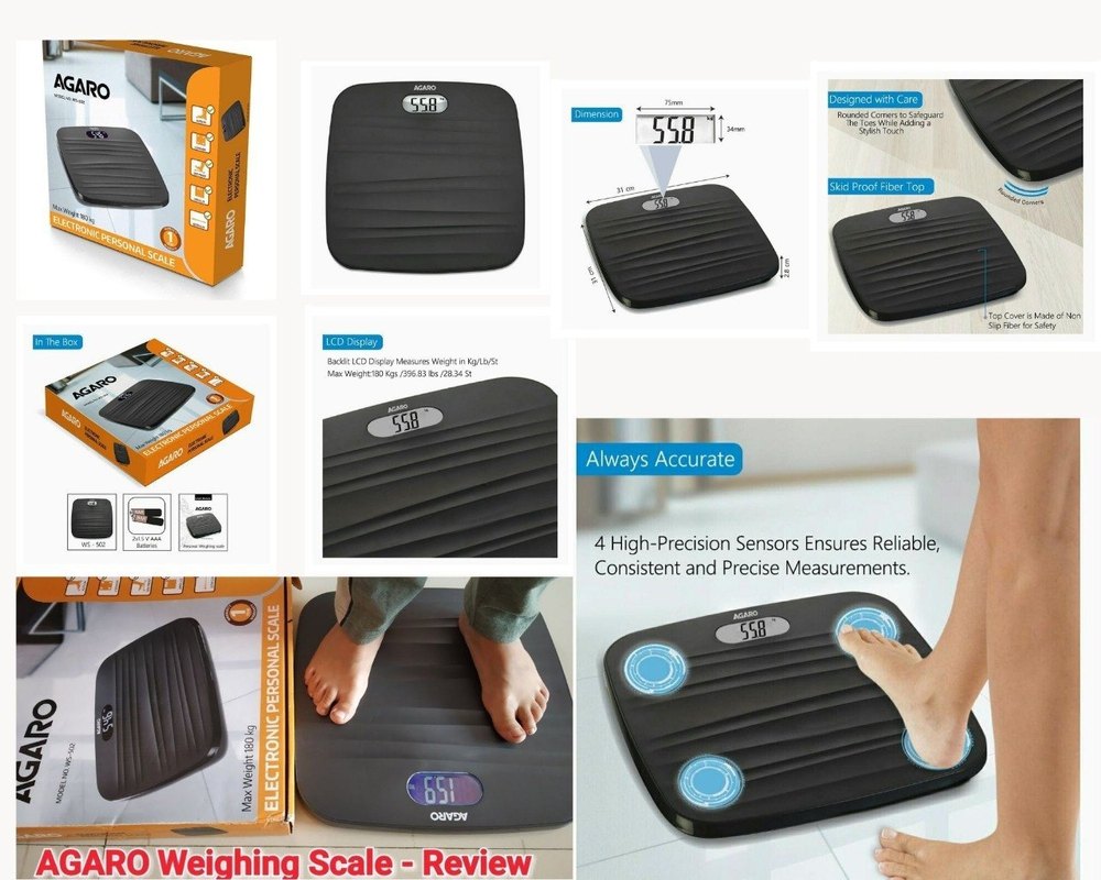 Agaro Electronic Personal Scale Ws-501 & 502, For Weight Machine