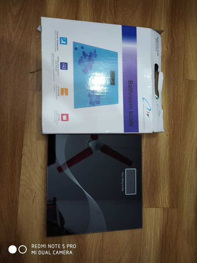 Digital Bathroom Weight Scale, Battery, Maximum Capacity: 180 Kg