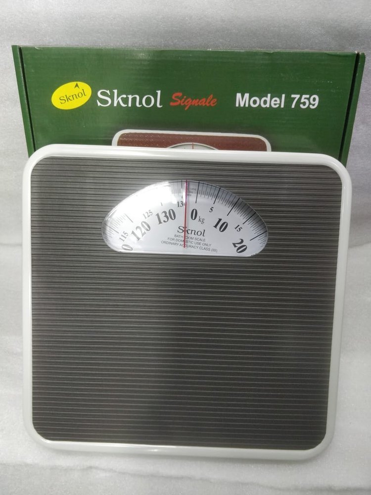 Sknol Analog Mechanical Bathroom Scale, Manual, Maximum Capacity: 136