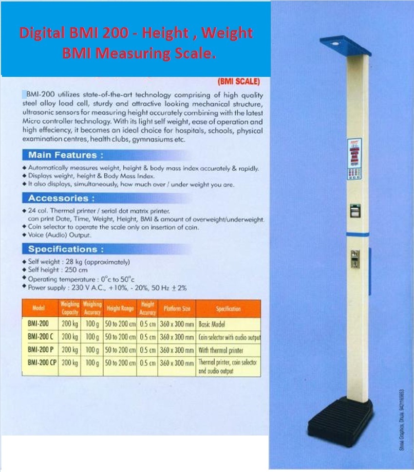 Height, Chest , Measuring Scale