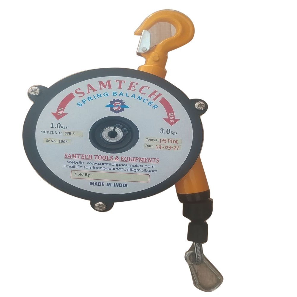 Mild Steel Samtech Metal Spring Balancer, Model Name/Number: SSB-3, Capacity Tons: 1-3 kg