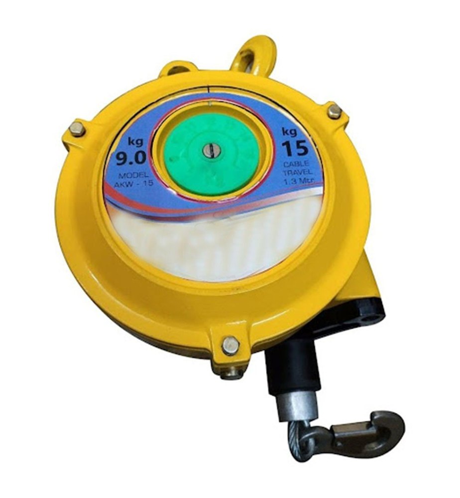 Mild Steel Yellow Spring Balancer, Weight: 9.0kg, Capacity: 3.3lbs