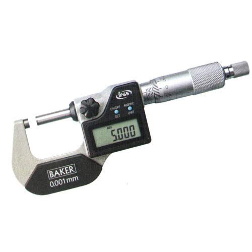 0-25 mm Baker Digital Micrometer (DMM25), +/-0.001mm