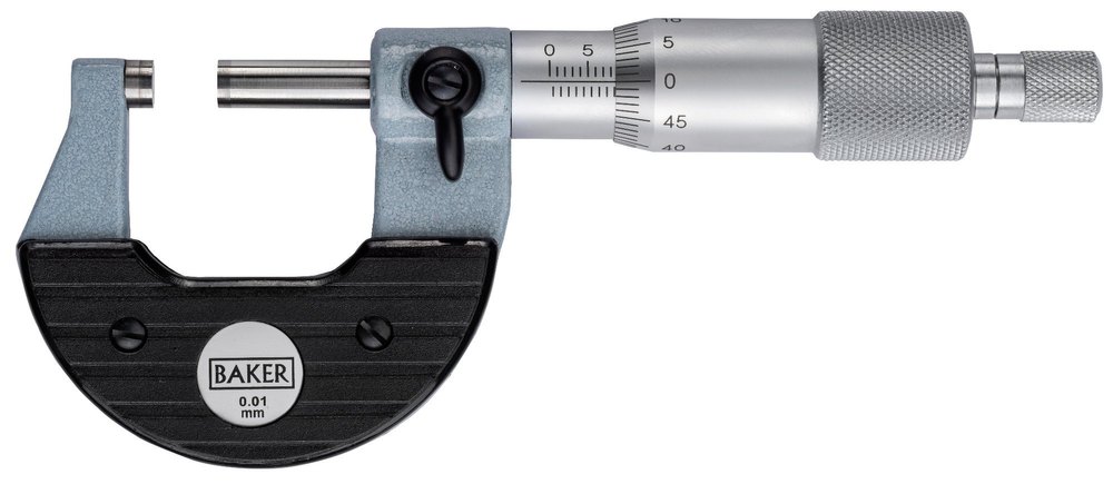 BAKER Outside External Mechanical Micrometer 0-25 MM, Size: MMC0-25