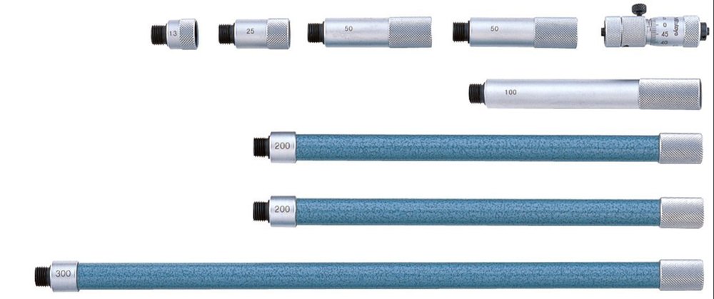 50-1000mm Mitutoyo Tubular Inside Micrometer, Hardened Face, Model Name/Number: 137-204