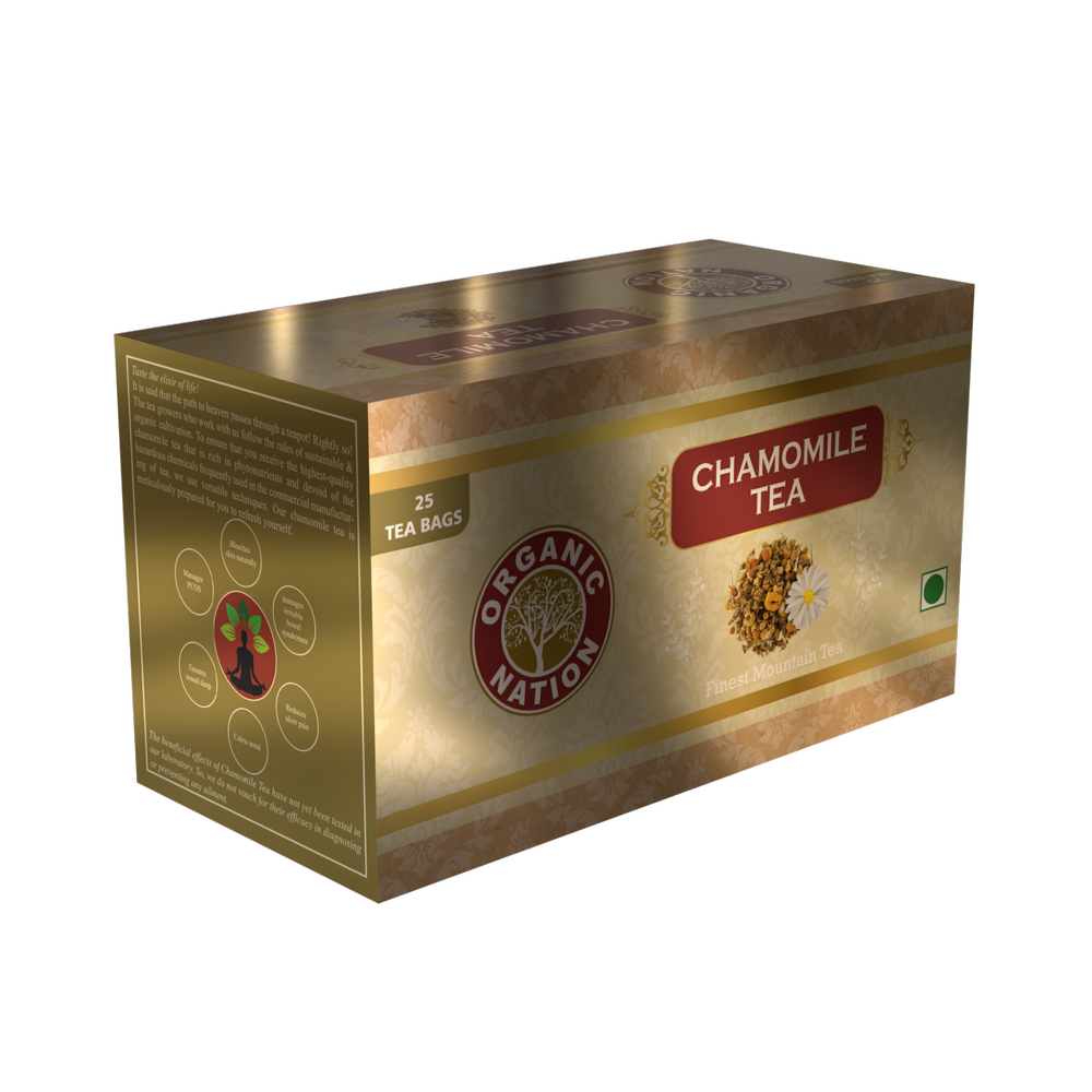 Oragnic Nation Chamomile Tea, Packaging Size: Box