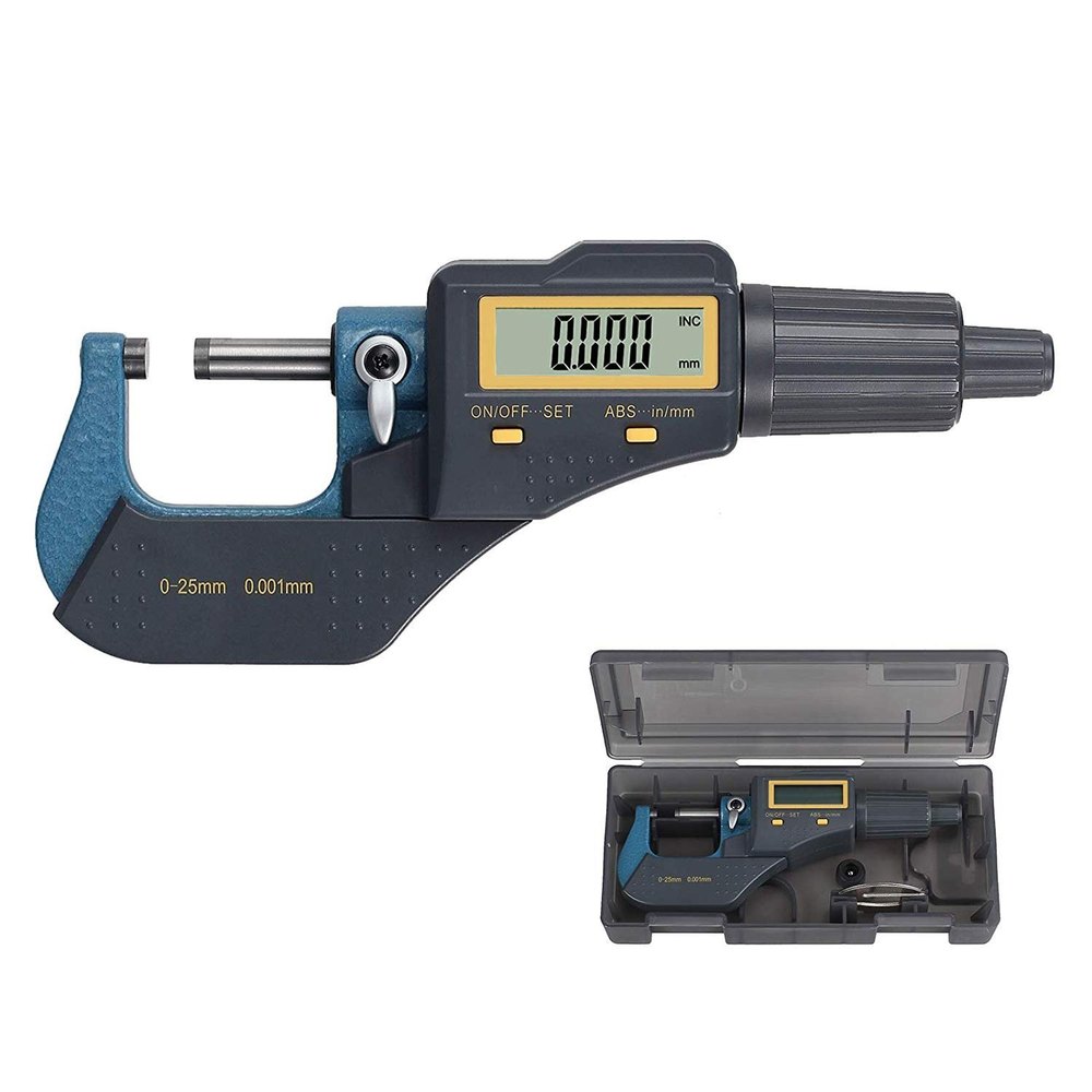 0-25 Mm Digital Electronic Micrometer, 0.002 Mm