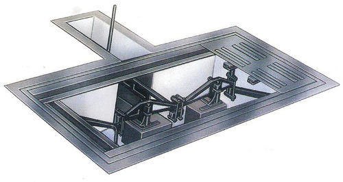 MANSI Mild Steel 3 Lever System Mechanical Weighbridge, Weighing Capacity: 50 Ton