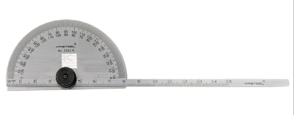 Stainless Steel Angle Measurement Gauge Degree Protractor