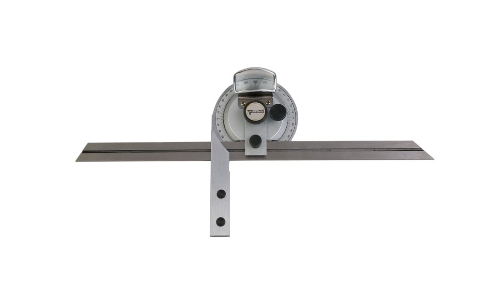 Yuzuki Stainless Steel Universal Bevel Protractor with Fine Adjustment