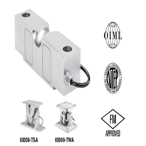 Sensortronics 65058 Double Ended Beam Load Cell, 450 Kg- 45 Ton